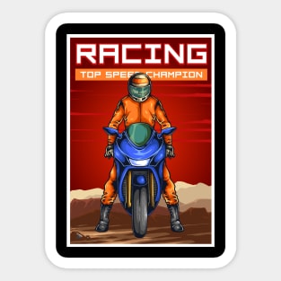 Racing Top Speed Champion Sticker